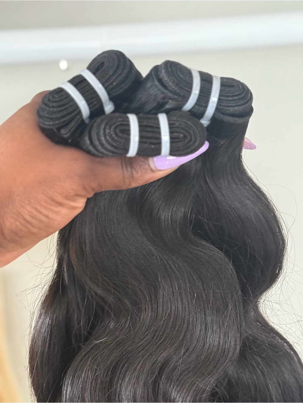 Cambodia Raw Human Hair, Bodywave 28 inches long natural color